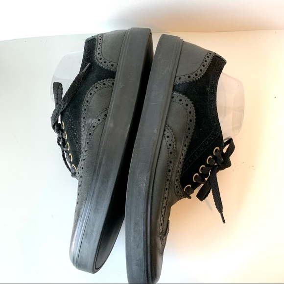 COLE HAAN Leather/Suede Wing Tip Oxfords—SZ. 9.5 - Picture 9 of 13